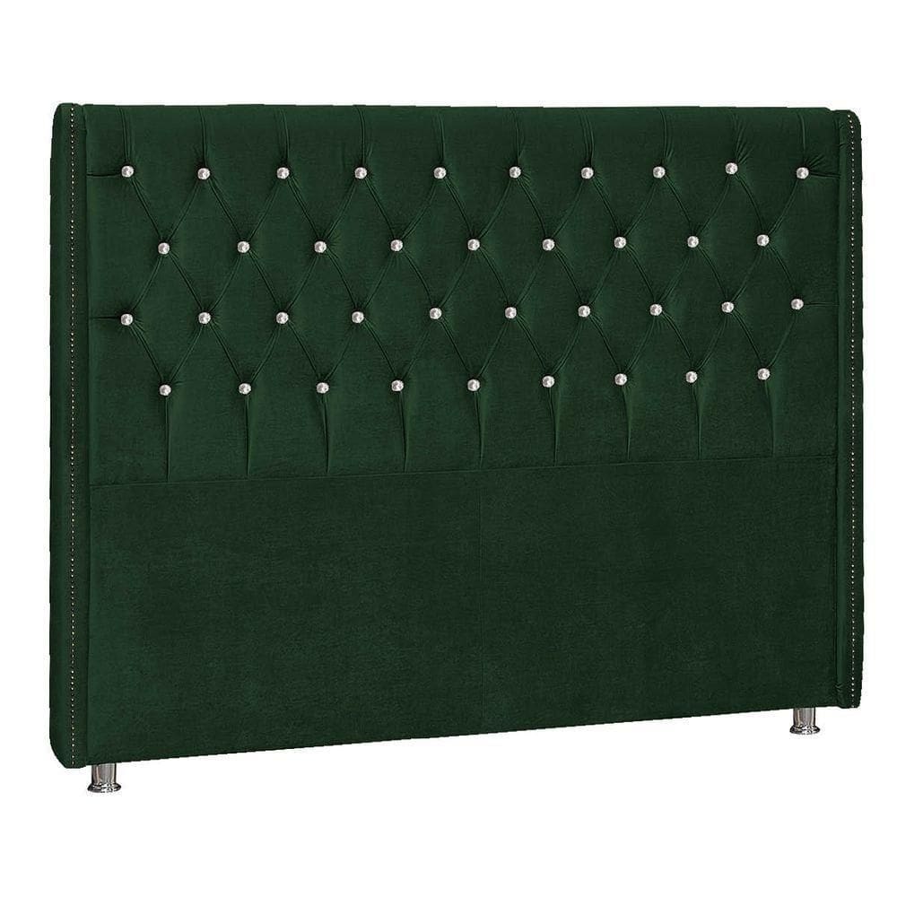Cabeceira King Tóquio P04 195 Cm Suede Verde