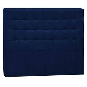 Cabeceira Queen Pequim P04 160 Cm Suede Azul Marinho