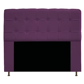 Cabeceira Mel 195 Cm King Size Com Botonê Suede Roxo