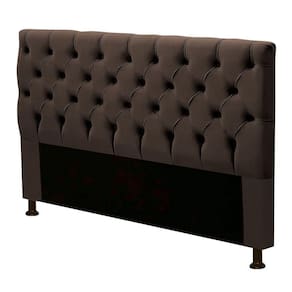 Cabeceira Box Casal Queen Size 160cm Marrom Chocolate