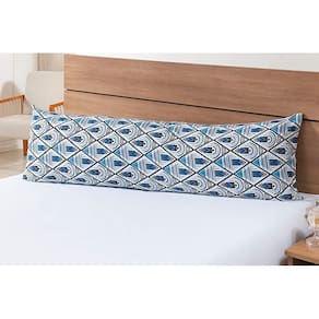 Fronha Para Travesseiro de Corpo 1,40mx45cm 100% Algodão 180 Fios Losango