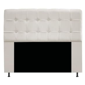 Cabeceira160 Cm Queen Size Com Botonê Suede Bege