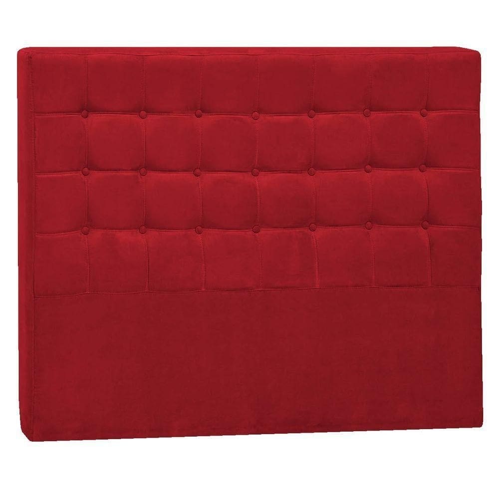 Cabeceira Casal Pequim P04 140 Cm Suede Vermelho Tca 53