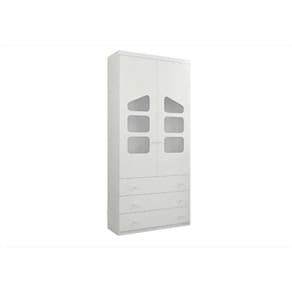 Guarda Roupa Infantil Eloísa 02 Portas E 03 Gavetas - Phoenix Baby Branco