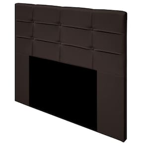Cabeceira Cama Box Casal King 193cm D10 Esmeralda Corano Marrom - Mpozenato