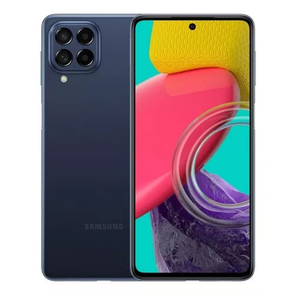 Usado: Samsung M53 128 GB Azul - Muito Bom