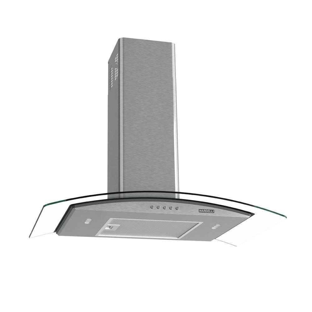 Coifa De Parede Clean Vidro Curvo 75cm 140w 110v