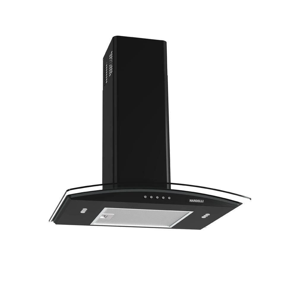 Coifa De Parede Clean Vidro Curvo Black 60cm Preto 220v