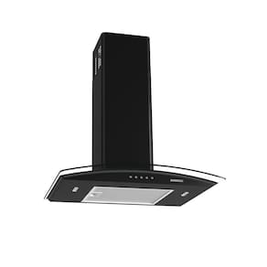 Coifa De Parede Clean Vidro Curvo Black 60cm Preto 220v