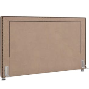 Cabeceira Cama Box Casal 140cm P05 Berlim Veludo Bege