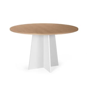 Mesa De Jantar Redonda 4 Lugares 90cm Isabela Jade/branco - Straub Web