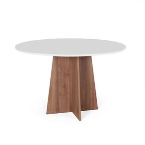 Mesa De Jantar Redonda 4 Lugares 90cm Isabela Branco/noronha - Straub Web