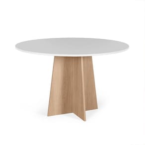 Mesa De Jantar Redonda 4 Lugares 90cm Isabela Branco/jade - Straub Web