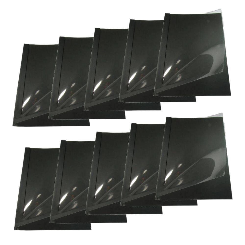 Kit 50 Capas Encadernação Térmica Até 250 Folhas A4 Preta