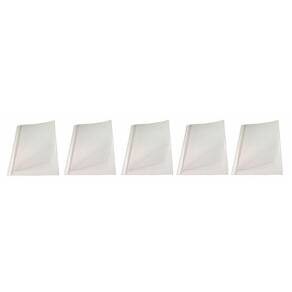 Kit 5 Capas Encadernação Térmica Até 250 Folhas A4 Branca