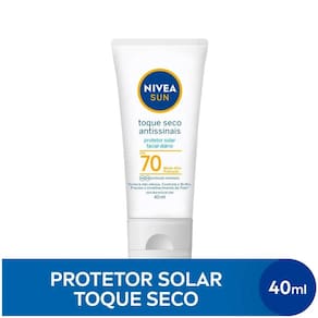 Nivea Sun Prot. Solar Facial Toque Seco Fps70 40ml