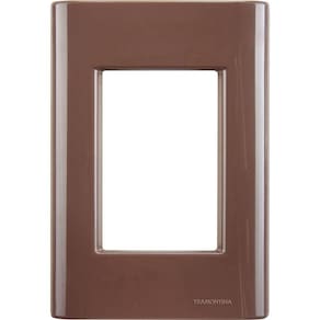 Placa 3 Postos 4x2 Tramontina Giz Café Tramontina