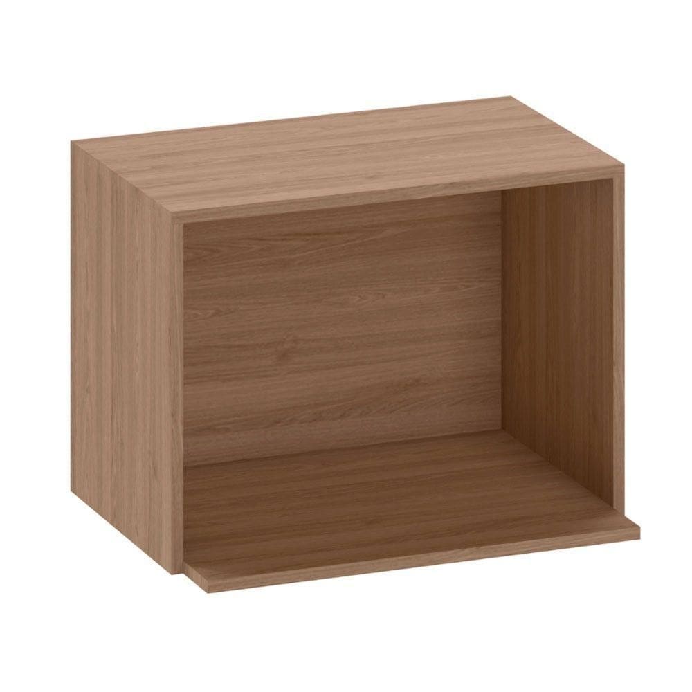 Armário Aéreo 58 Cm Com Nicho Micro Ondas Etna Poliman Carvalho Oak