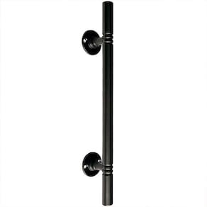 Puxador Duplo Italy Preto Fosco 248Mm Porta Pivotante Correr