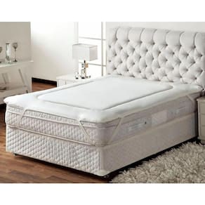 Protetor Colchão Solteiro Pillow Top Toque Aveludado 90X140C