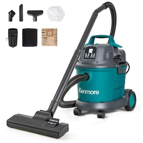 Aspirador de Pó de 12,13L  com Motor de 2,5CV de Potência, Extensor e Suporte de Parede, 110V Kenmore KW3030, Verde