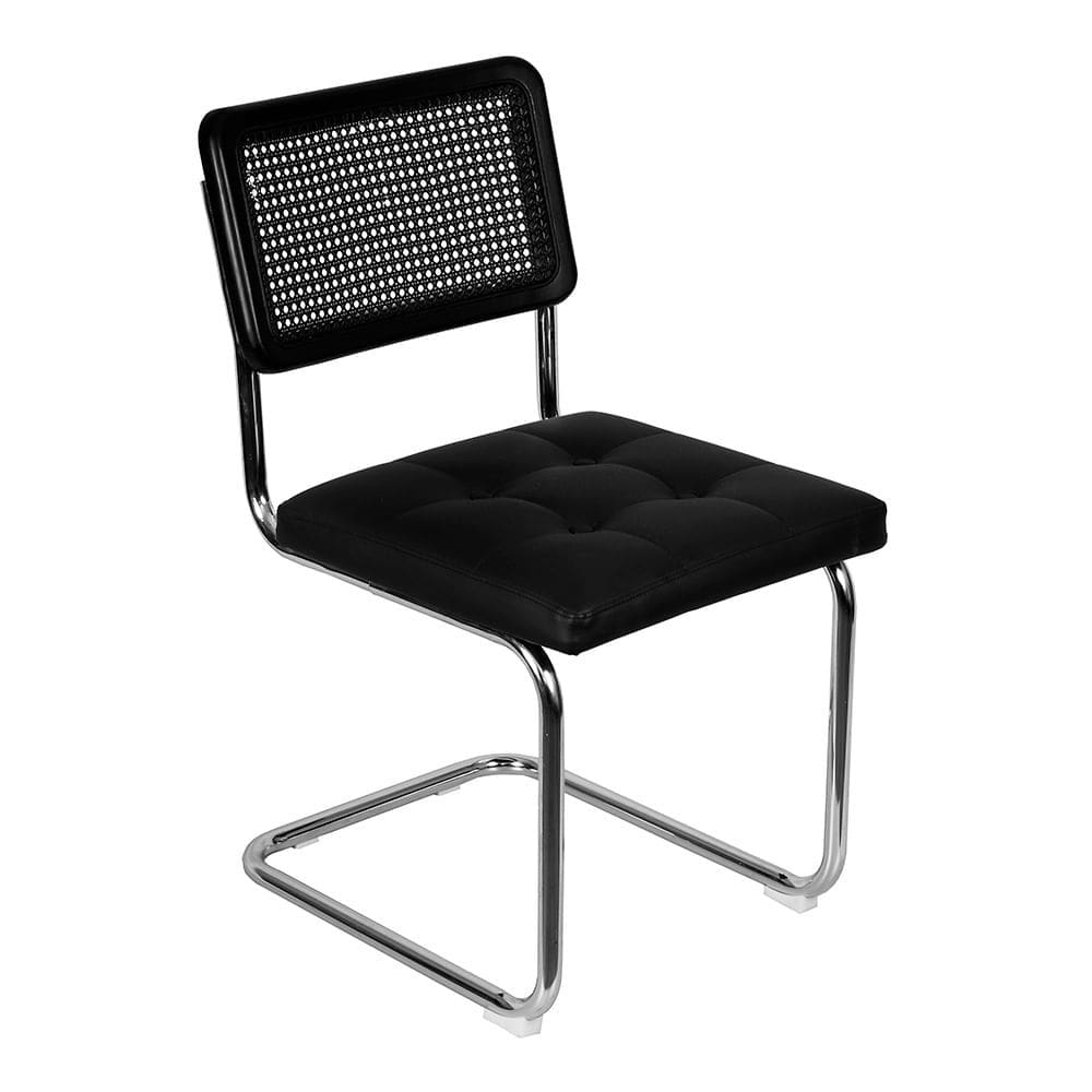 Cadeira Cesca Encosto Palha - Preto