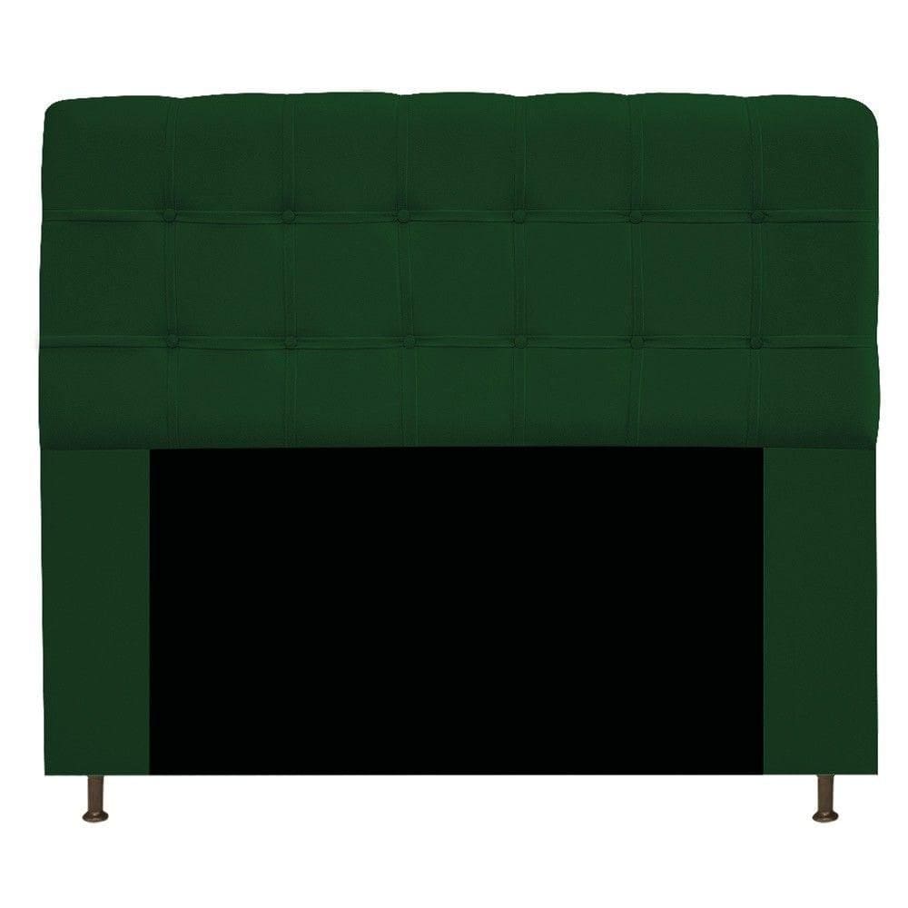 Cabeceira Mel 160 Cm Queen Size Com Botonê Suede Verde