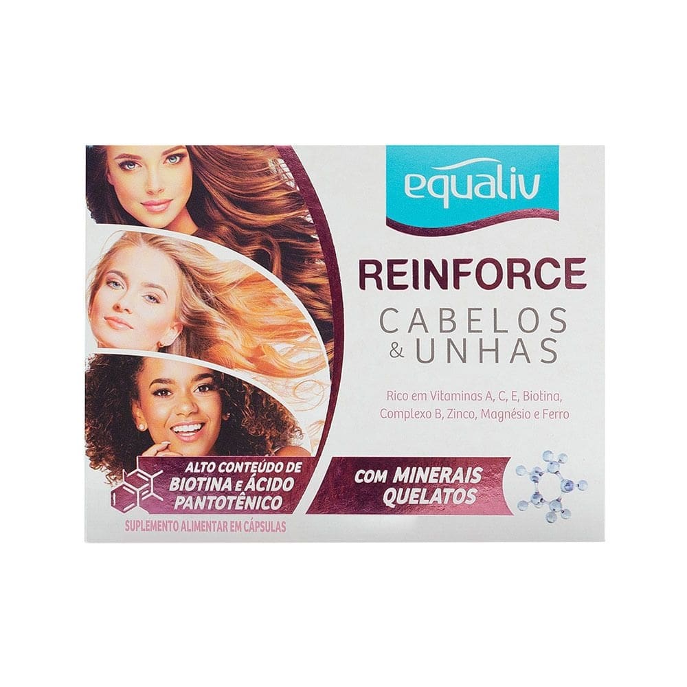Reinforce Cabelos&unhas C/30 Caps Gel