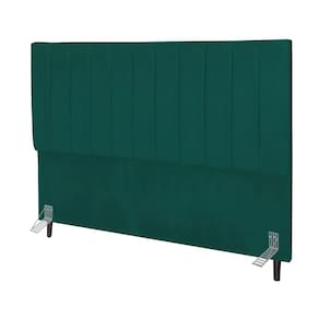 Cabeceira Solteiro 90cm Carla Suede Azul Tiffany E Frame
