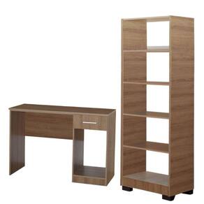 Kit Estante Para Livros Mesa Escrivaninha Onix