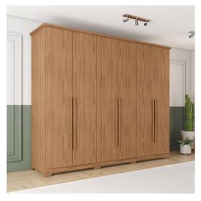 Guarda Roupa Casal Ambiente Leblon 6 Portas Nature - Henn