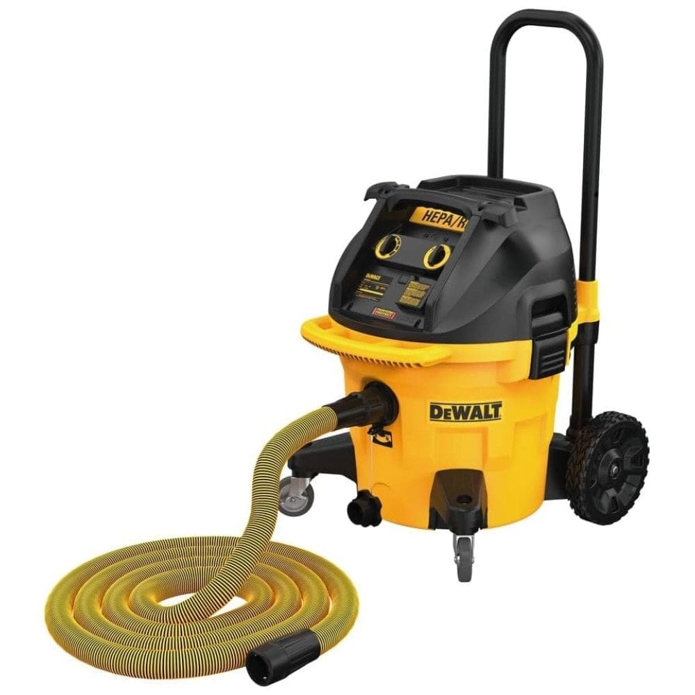 Aspirador de Pó 37,8L com Sistema AirLock e Limpeza Automática do Filtro, 110V, DEWALT DWV01510, Amarelo