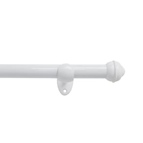 Kit Varão Bella Arte Pratiko Basic com Suporte de Madeira 1,50mx19mm Branco