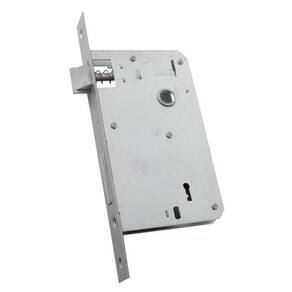 maquina fechadura interna 55mm canto reto inox polido alianca
