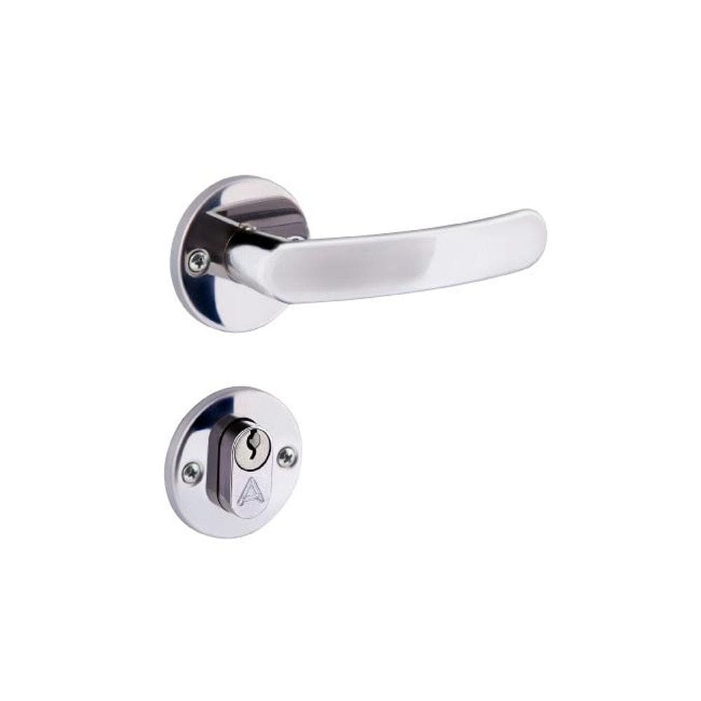fechadura entrada inox premium 40mm polido alianca