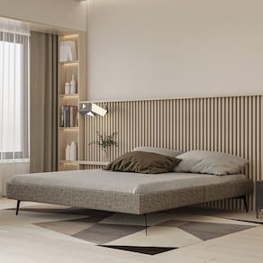 Base Bi Partida Slim Casal em Linho sem Cabeceira Skybox
