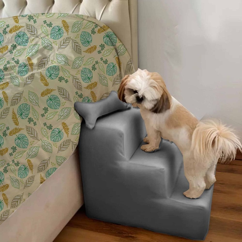 Escada Pet Para Cães e Gatos Teddy 3 Degraus Grafitte