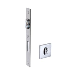 fechadura rolete roseta quadrada 55mm cromado alianca