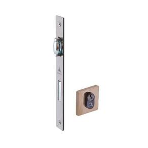 fechadura rolete roseta quadrada 55mm latonado alianca
