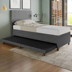 Base Box Solteiro com Cama Auxiliar c/colchão conjugado Linho SkyBox