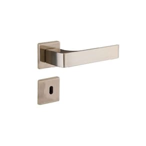 fechadura interna quadratta reta roseta 55mm latonado alianca