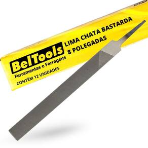 Kit C/ 12 Lima Chata Bastarda 8 Pol Beltools