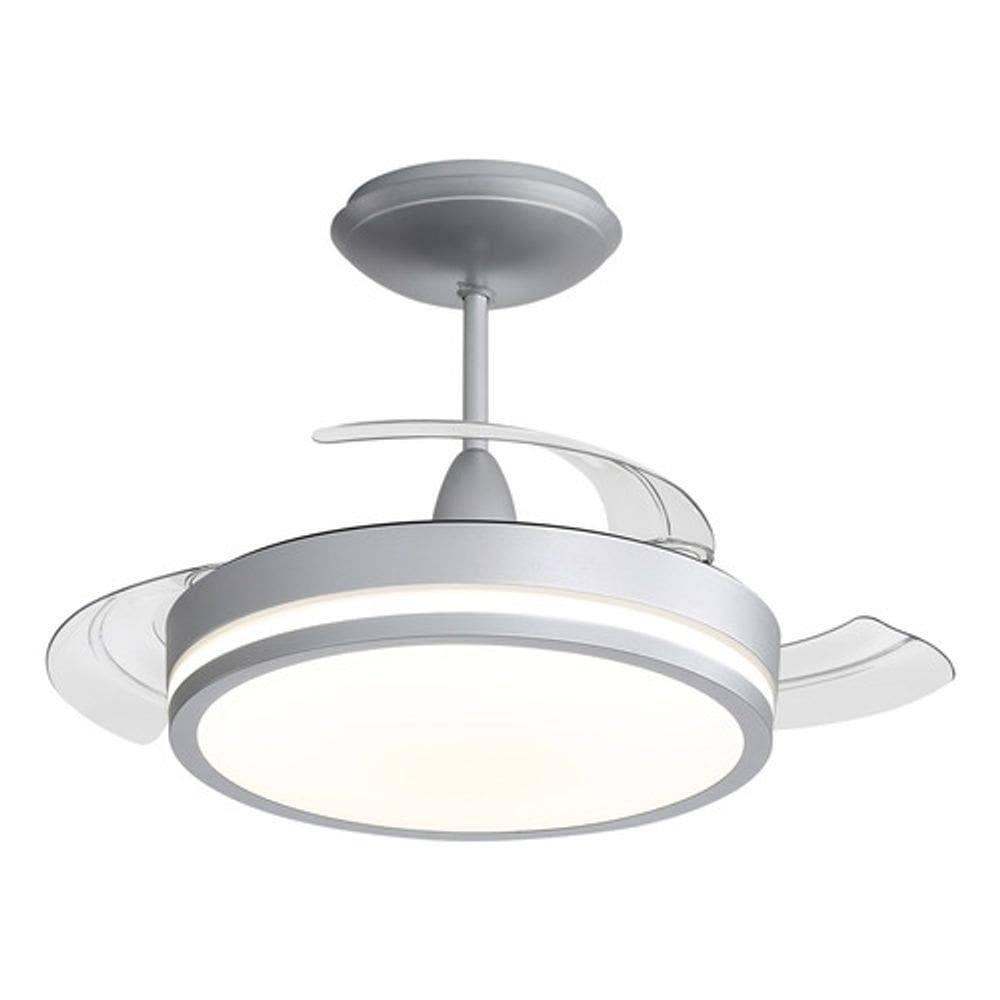 Ventilador Teto Retrátil Com Controle 91cm Cromado Bivolt