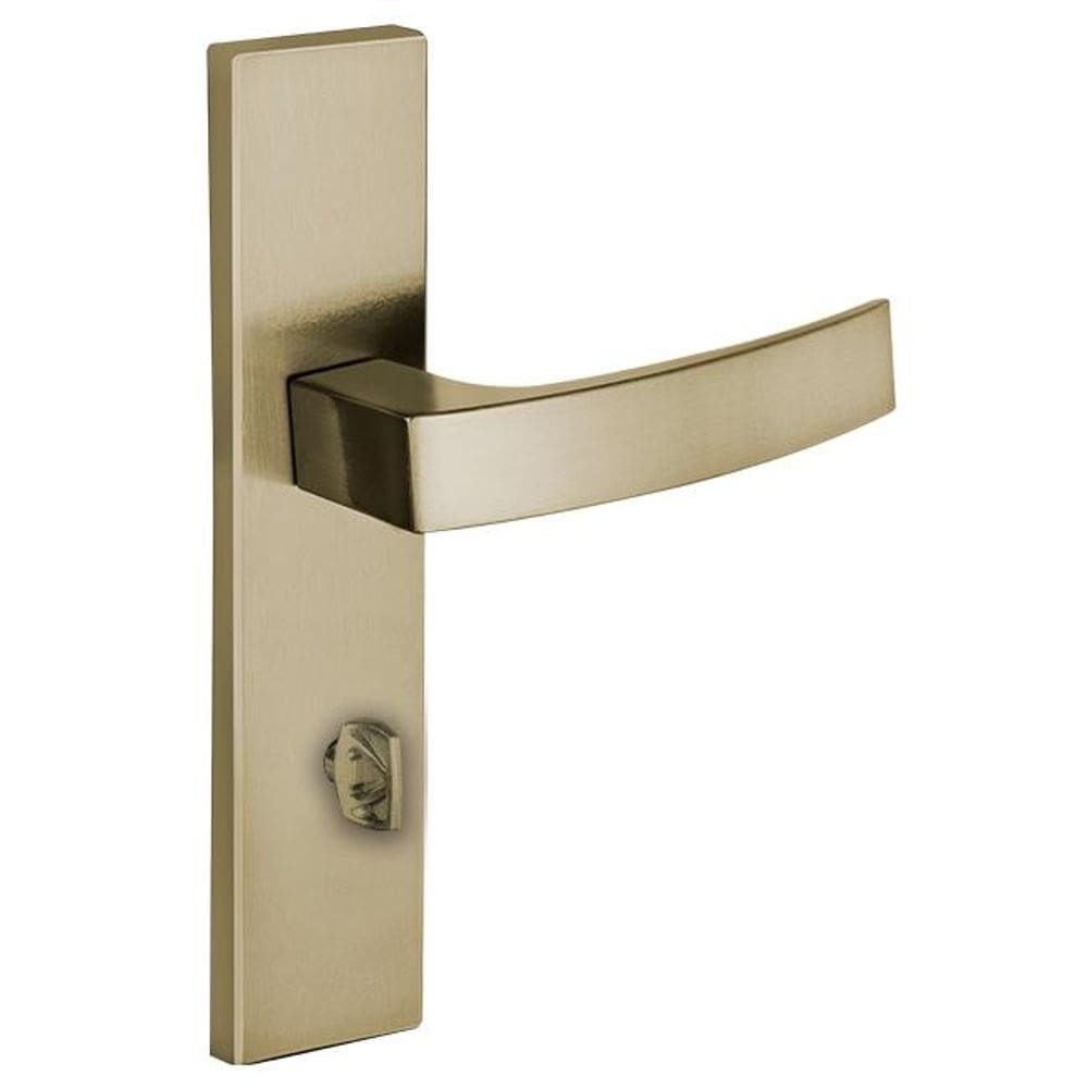 fechadura interna quadratta curva espelho 55mm latonado alianca