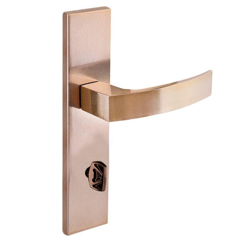 fechadura banheiro quadratta curva espelho 55mm latonado alianca