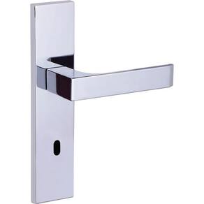 fechadura interna quadratta reta espelho 55mm cromado alianca
