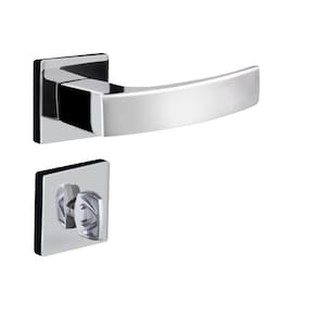 Fechadura Banheiro Quadratta Curva Roseta S40mm Cromado Alianca