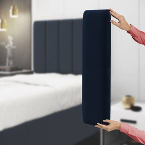 Painel Modulado Nashira 140 / Z-007 Sued Azul Marinho