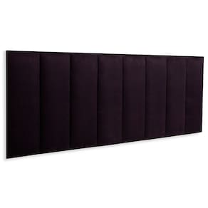 Cabeceira Queen Estofada Kit 8 Placas Reta - Suede Preto