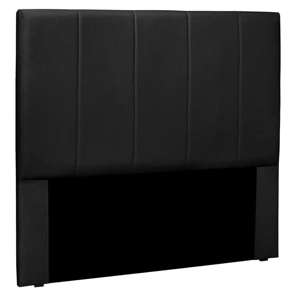Cabeceira Casal 1,40m Ravenna Veludo - Pallazio Cor Preto